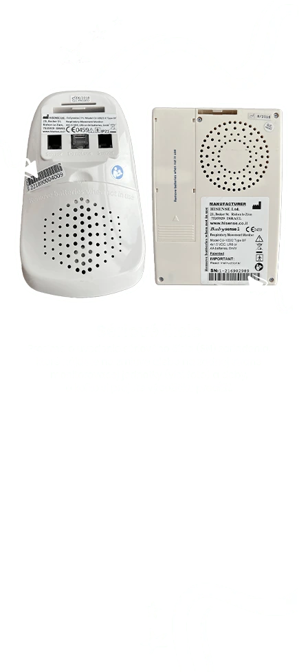 You can find the serial number (SN) on the back of the monitoring unit